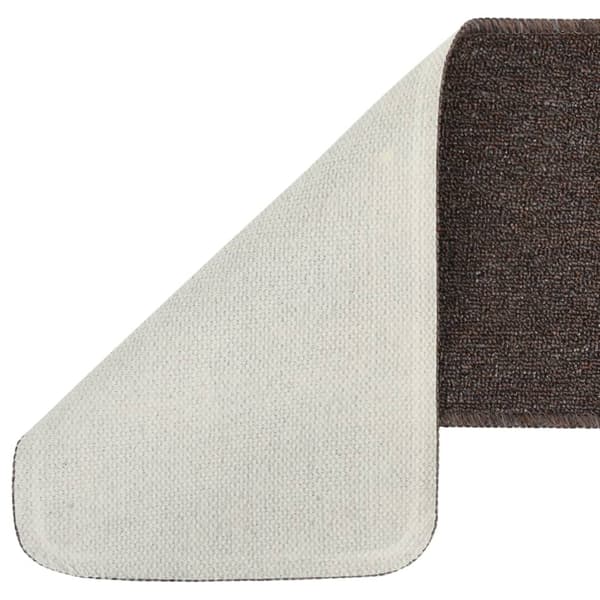 vidaXL Trappetrinmåtter 15 stk. 75x20 cm brun rektangulær Brun brown