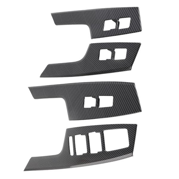 Carbon Fiber Look Door Armrest Window Switch Trim Panel Replacement for Kia EV6 2022 Onwards