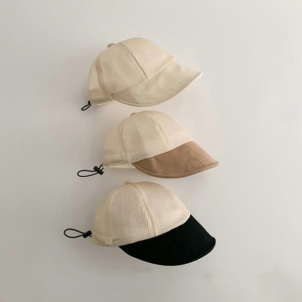 Mesh Baseballkasket til Drenge & Piger 2-6 År, Polyester, Justerbar, Solbeskyttelse, Khaki Khaki