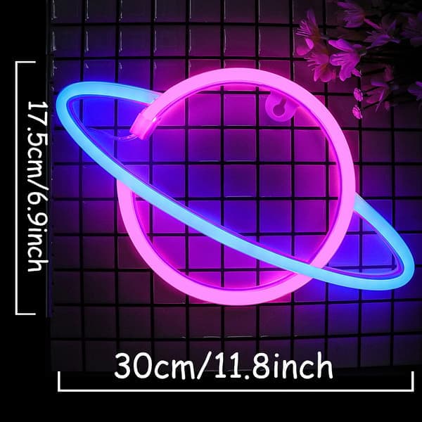 Neonskyltar, batteri- eller USB-driven, väggdekor LED-lampor heminredning hängande konst neonskyltar för sovrum, spelrum, bar, fest, barnpresent