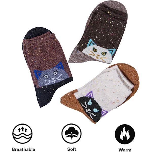 Women's Wool Winter Socks, Thick and Soft Breathable Socks