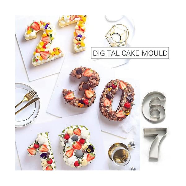 Number Cake Molds 0-8, Pastry Decorating Tools, Confectionery Maker, Birthday Cake Tools, Baking Mold