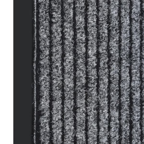 vidaXL Dørmåtte gråstribet 80x120 cm grå gray