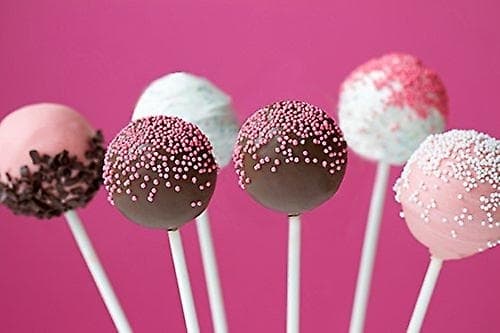 Kage Pops Pinde Slikkepinde 10cm, 100 stk Varm vit white