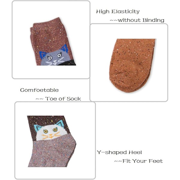 Women's Wool Winter Socks, Thick and Soft Breathable Socks