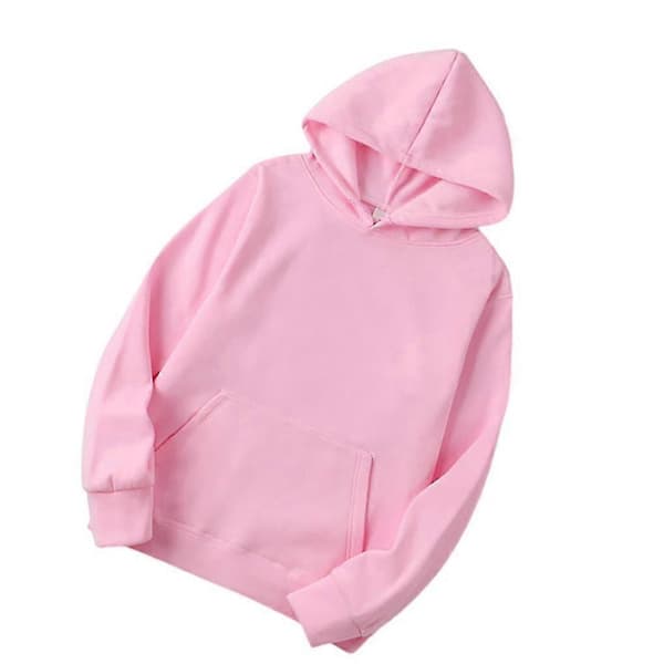 Unisex bomullsgenser med glidelås, rosa M