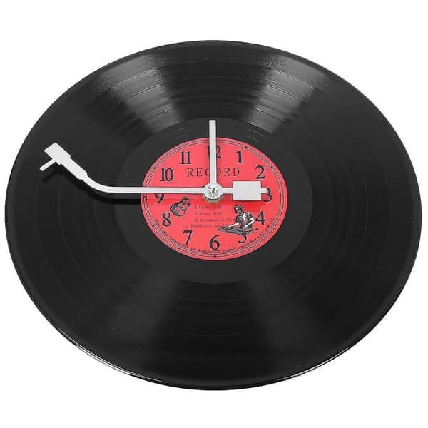 European Retro Ultra-Quiet Clock Vinyl Record Personalized Wall Clock Cafe Bar Decorative Wall Clock