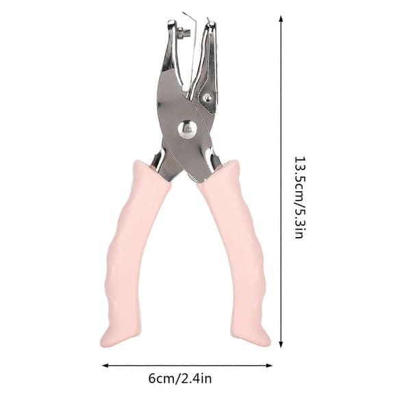 3 Pcs Manual Hole Punch 3mm Single Opening Handheld Ticket Paper Punching Tool Cutting Tool