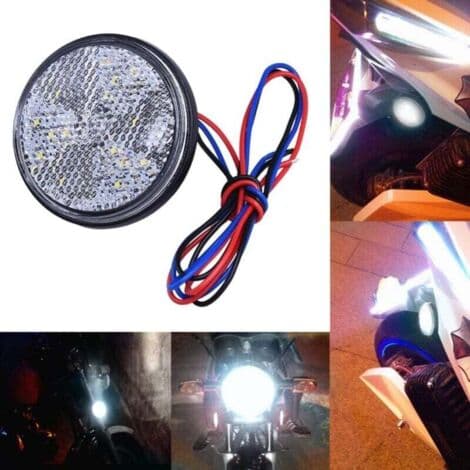 LED-släpvagnslampor 12V Bakljus Bromsljus 2 st Vit