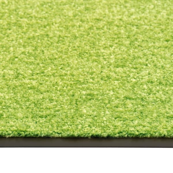 vidaXL Dørmåtte vaskbar grøn 90x120 cm Grön green