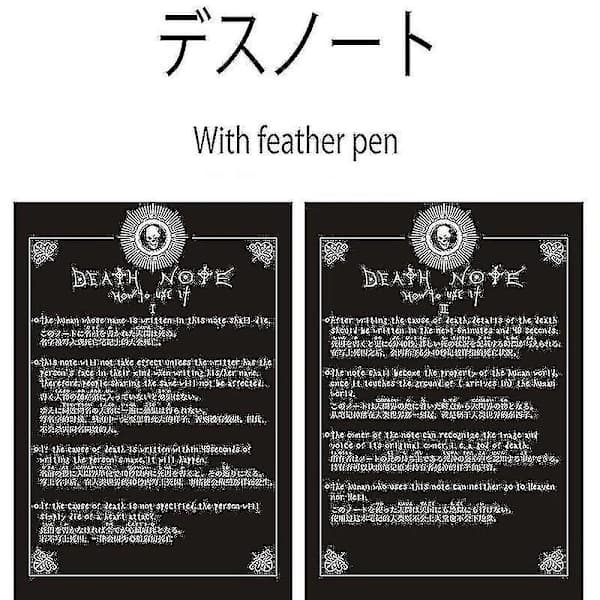 Anime-notesbog Death Note med fjerpen Cosplay Skrivedagbog Gaver_tmall
