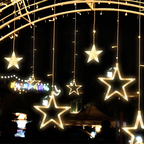138 LED 12 stjerner lysslynge dråpe fe lysslynge vanntett