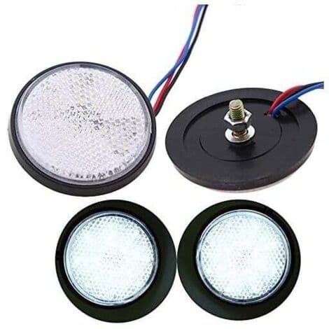 LED-tilhengerlys 12V Baklys Bremselys 2 stk Hvit