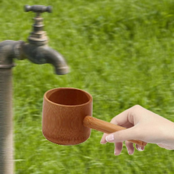 Bambus Hishaku øse, japansk teske til vand, teceremoni og kaffebønner