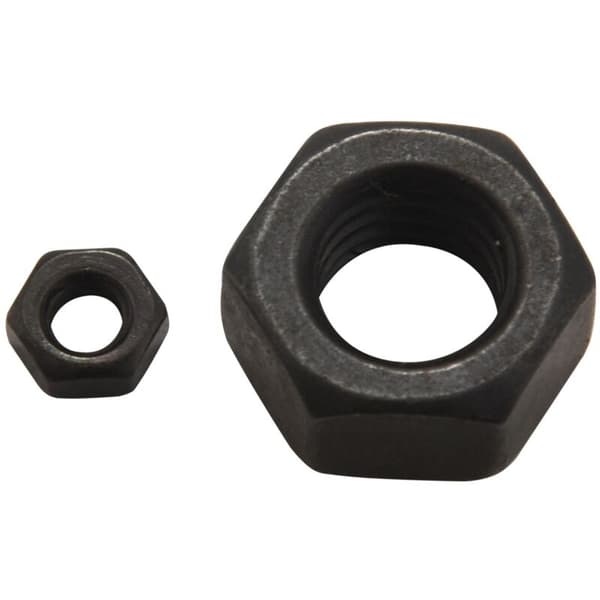 140 pcs M2-M10 Black Steel Hex Nuts with Nylon Insert Self-Locking Lock Nuts
