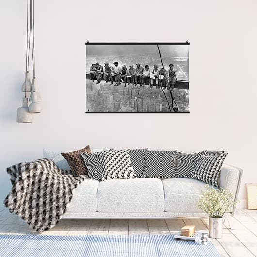 Posterhängare 93 cm multifärg Svart multicolor