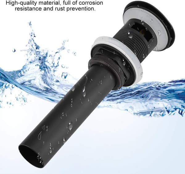 Bathroom Faucet Pop-up Sink Drain, G1 1/4 \" Brass Basin Drain Without Overflow
