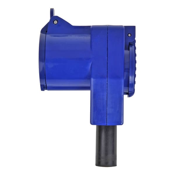 CEE-kulmapistoke 16A IP44 90° Schuko-pistorasialla
