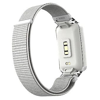 PC-deksel + Nylon Loop-rem for Xiaomi Mi Band 7 Pro (sølv)