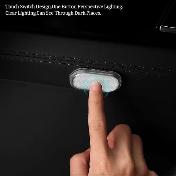 2-pack LED Bilinteriörbelysning, Vita Bilinteriör Ambient Lights