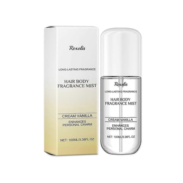 Kremet Vanilje Parfymespray - Langvarig, Mild, Elegant Duft for Kropp og Hår, 100ml