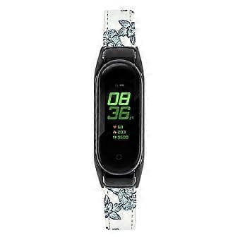 Xiaomi Smart Band 8 Ægte læderrem Sort urkasse Style M Style M