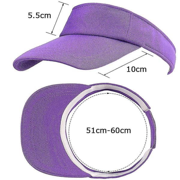 Visirhette Kvinner Menn Justerbar Solbeskyttelse Baseball Golf Caps For Tenåringer (hy)