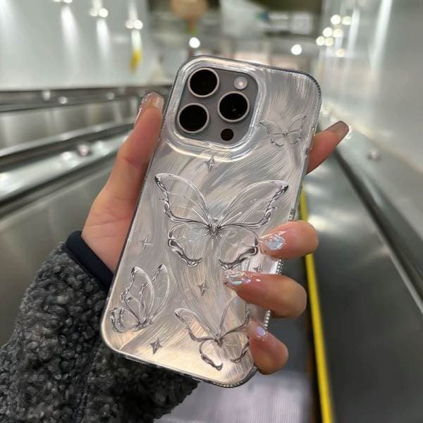 Suojakuori iPhone 17 Pro Max -puhelimelle, hopea, TPU, iskunkestävä