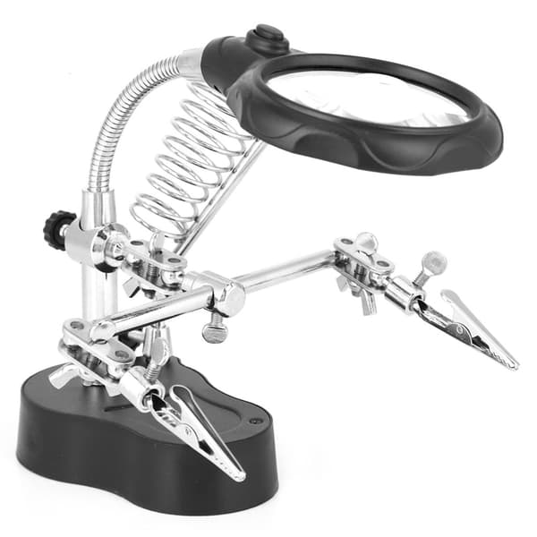 TE 801 LED Magnifying Lamp with Clamp for Workbench Repair