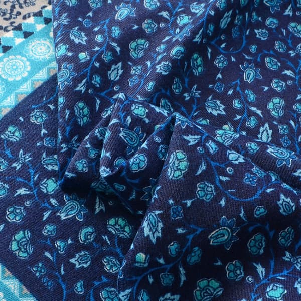 Boho Skjerf Dame Lett Vekt Blomstertrykk Skjerf Mote