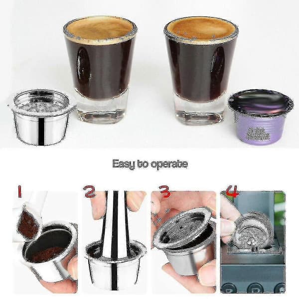 Gjenfyllbare kaffekapsler for K-fee kaffe espressomaskin