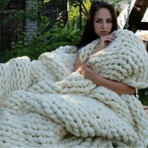 500g DIY Garn Mykt Roving Ullgarn Beige Veving