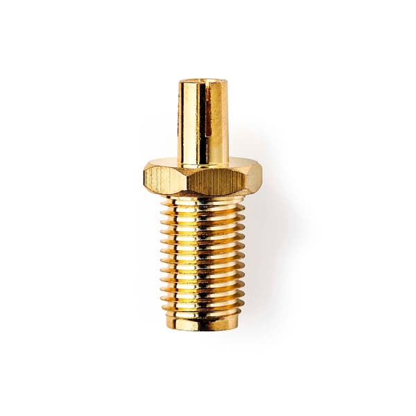 SMA-adapter TS9 Guldbelagt 50 Ohm Lige Kobber 2 stk.