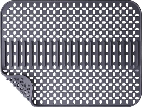 Silicone Sink Mat - Sink Protector - 1 pc - Dark Grey - 43x32 cm - Non-Slip Surface - Practical Design_yu