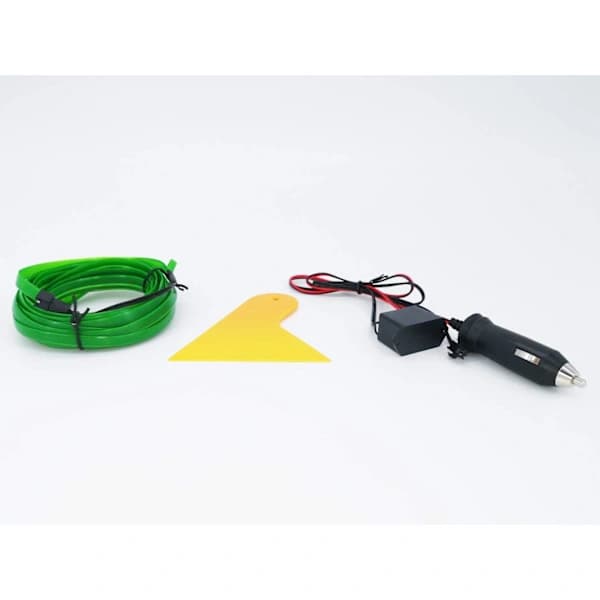 EL-ledning 5m/16ft Neonrør Lys Bilinteriør Trim Lysstripe Reklame