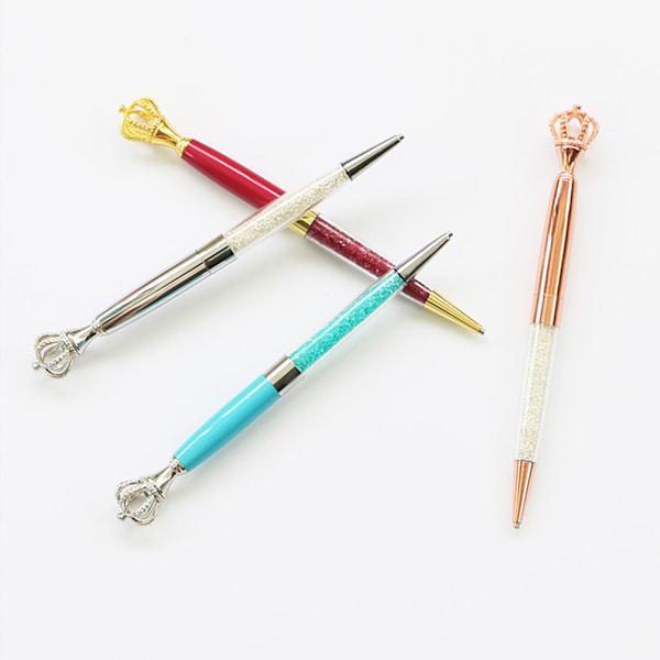 Diamant Maleri Pen Spids Borepen Kroneform BLÅ Blue