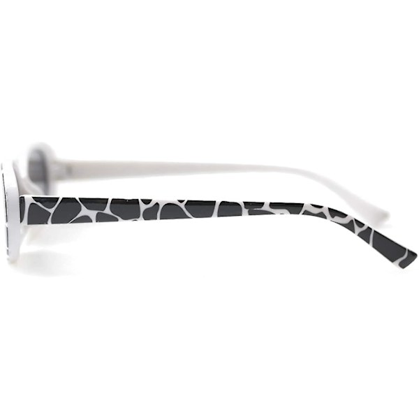 Women's Oval Cow-Patterned Small Sunglasses Trendy Dotted Colors Cow Pattern Cow Pattern