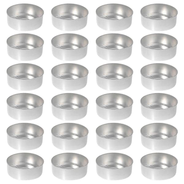 50 stk lyskopper aluminium telysbokser metall telysholdere