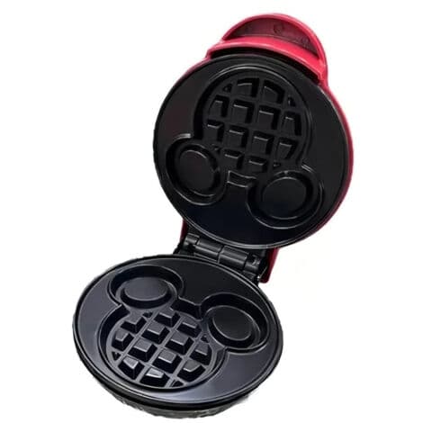 Mini vaffeljern Mickey Mouse, non-stick, metal, kompakt