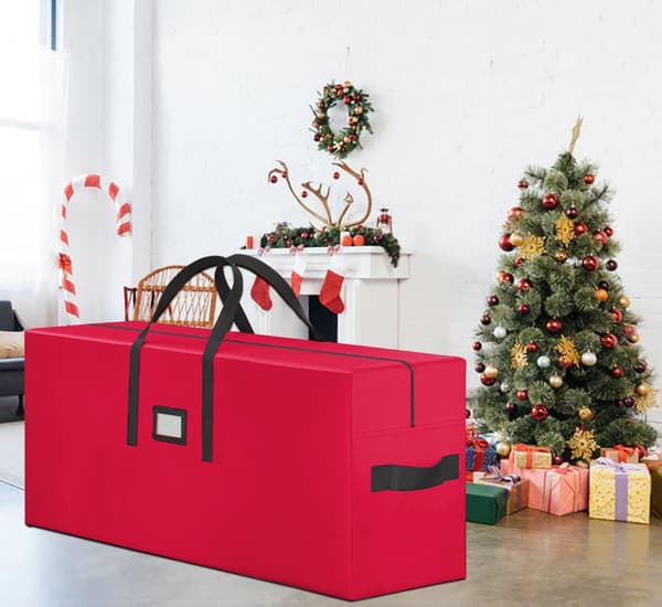 Juletræsopbevaringstaske 165x38x76 cm til kunstige træer op til 2,7 m - 600D Oxford-stof