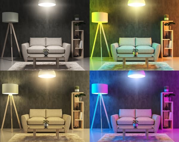 RGB LED-stripe med adapter og fjernkontroll 4,5m multifärg multicolor