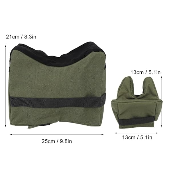 Shooting Bags Front and Rear, Front and Rear Combo, Sandbag, Shooting Rest, Support, OD Green