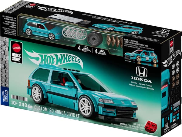 Hot Wheels Custom '90 Honda Civic EF byggesett Multifärg
