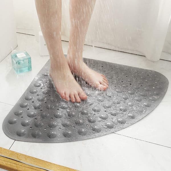 Square Non-Slip Bathroom Mat with Suction Cups