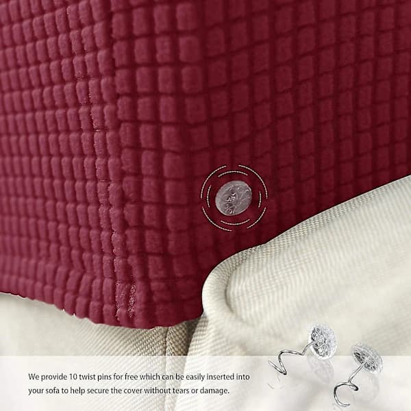 Armlenebeskytter for lenestol, elastisk armleneovertrekk for sofa og stoler - XF25 - Burgund