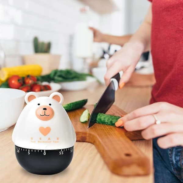Kitchen Timer, 60 Minute Kitchen Timer Cute Cartoon Animal Timer for Kids Manage Time, Baking and Egg Cooking Timer Countdown Cooking Supplies