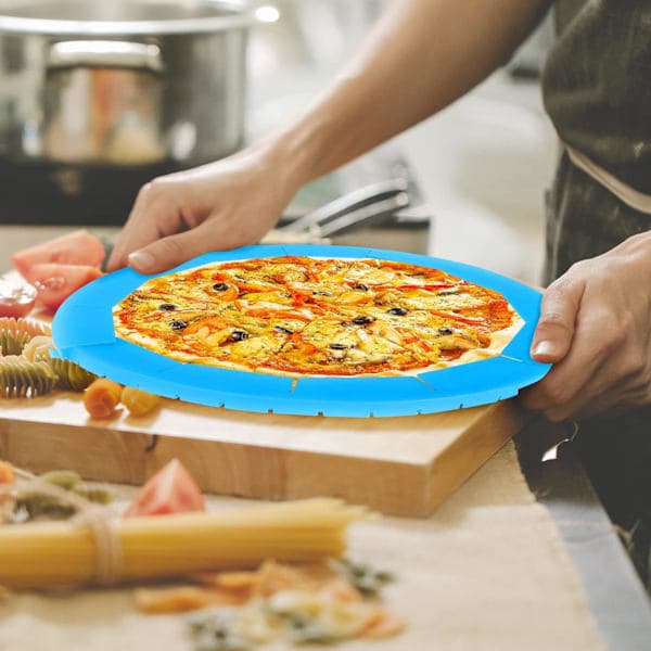 Adjustable Silicone Pie Crust Shield, 2-Pack BPA-Free Pie Crust Protector Kitchen Tool for Pie and Pizza Baking