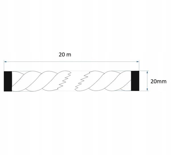 Jutetau 20mm 20 meter 20 mm 20 20