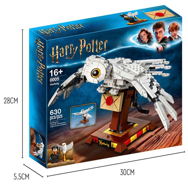 630 st Harry Potter Uggla Hedwig Modell Byggsats Barnleksak Julklapp