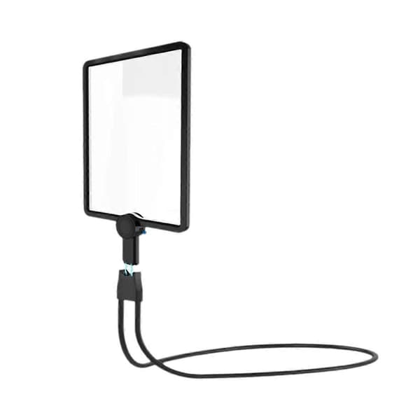 Forstørrelsesglass med 50 LED-lys og fleksibel svanehals for eldre-FX-
